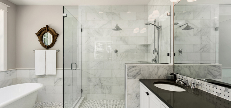 bathroom shower door installation in Stuart