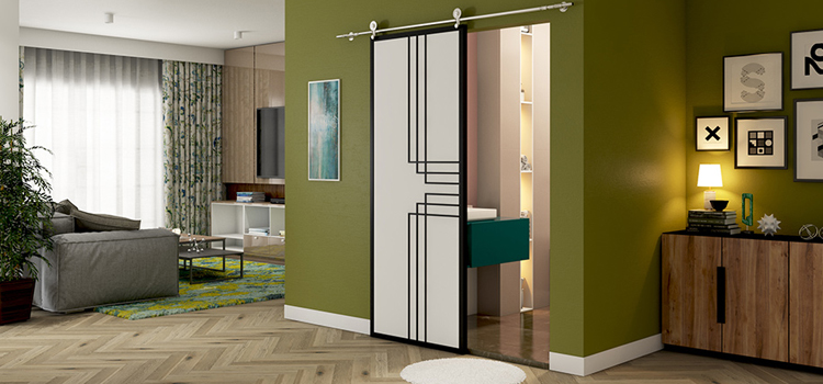 sliding bathroom door installation in Stuart
